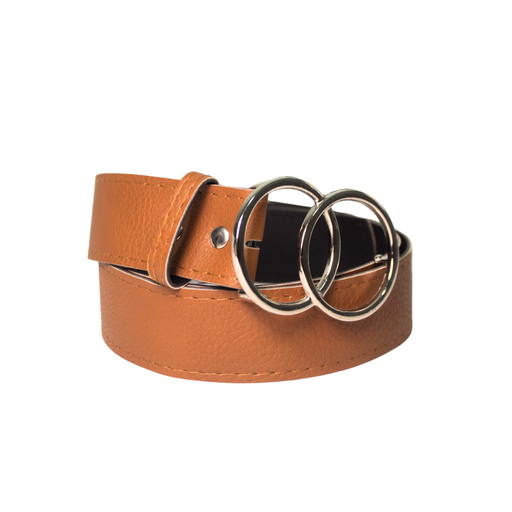 CINTO DE DAMA HEBILLA DOBLE CIRCULO