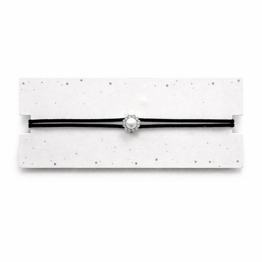 COLLAR CHOKER DIJE FLOR PERLA