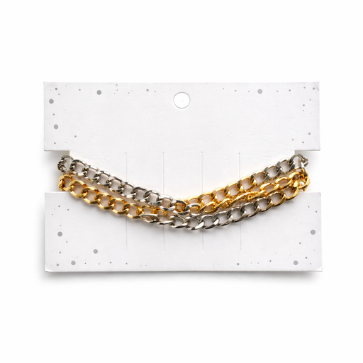 [51763] PULSERA DORADO Y PLATEADO