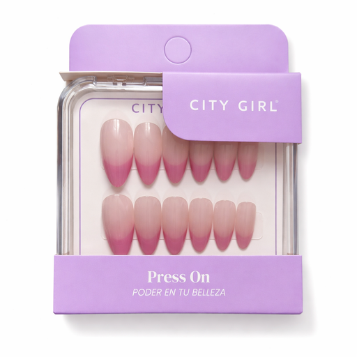 [51901] UÑAS PRESS ON ALMENDRA FRANCESITAS