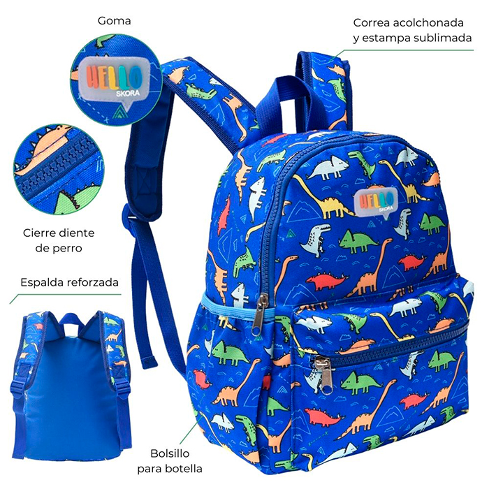 [39738] MOCHILA 12" DINO 22X30X10CM