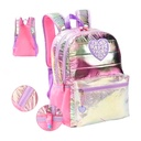 [39735] MOCHILA PUFFER 17" HOLOGRAFICA 30X42.5X15CM