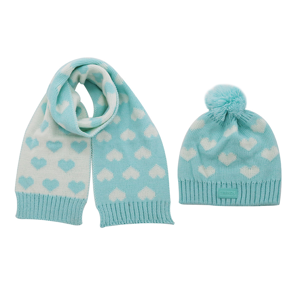 [40749] SET GORRO Y BUFANDA CORAZONES 