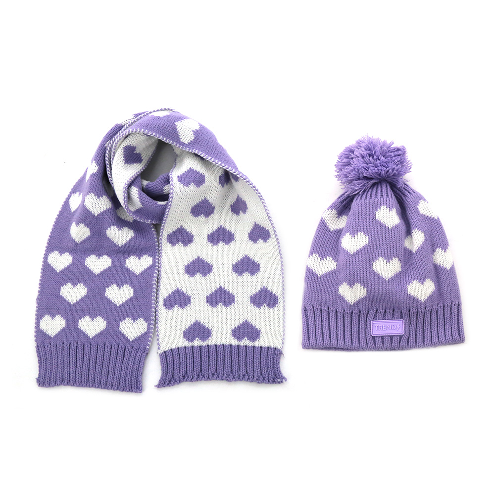 [40749] SET GORRO Y BUFANDA CORAZONES 