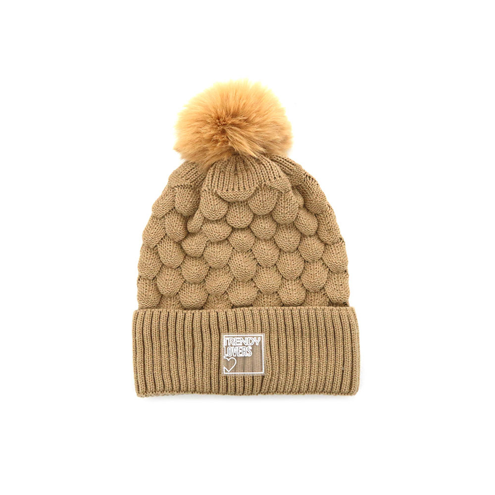 [40758] GORRO LANA CON POM POM 