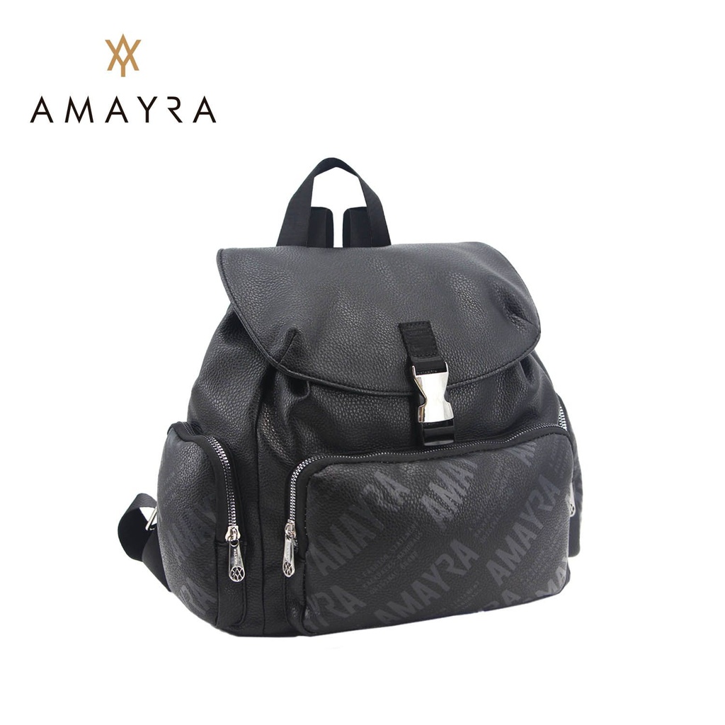 [41863] MOCHILA AMAYRA TEXTURADA MULTIBOLSILLO