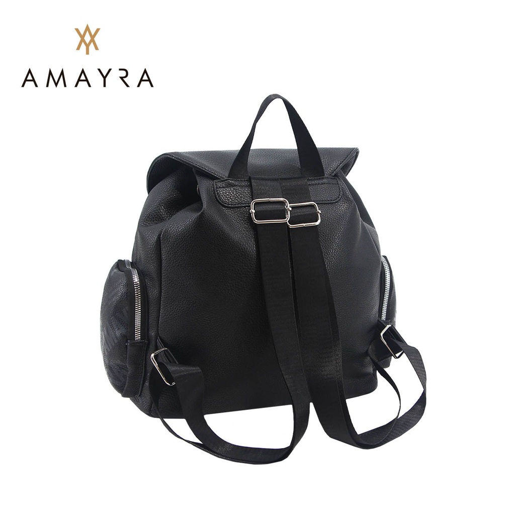 [41863] MOCHILA AMAYRA TEXTURADA MULTIBOLSILLO