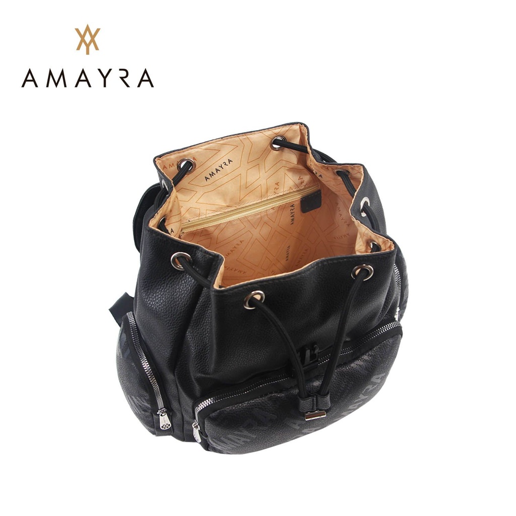 [41863] MOCHILA AMAYRA TEXTURADA MULTIBOLSILLO