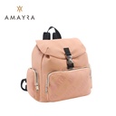 [41863] MOCHILA AMAYRA TEXTURADA MULTIBOLSILLO