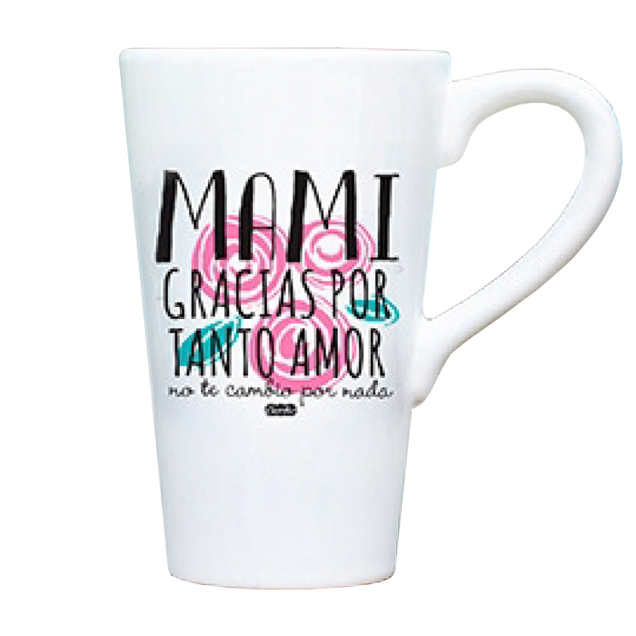 [33821] TAZA CONICA GRANDE CON PACKAGING PARA MAMA