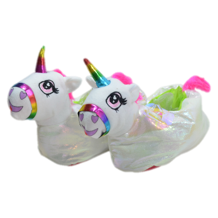 [28414] PANTUFLONES UNICORNIO CON ALAS TALLE 1    33-34