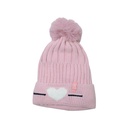 [36966] GORRO POMPON Y CORAZON INFLUENCER