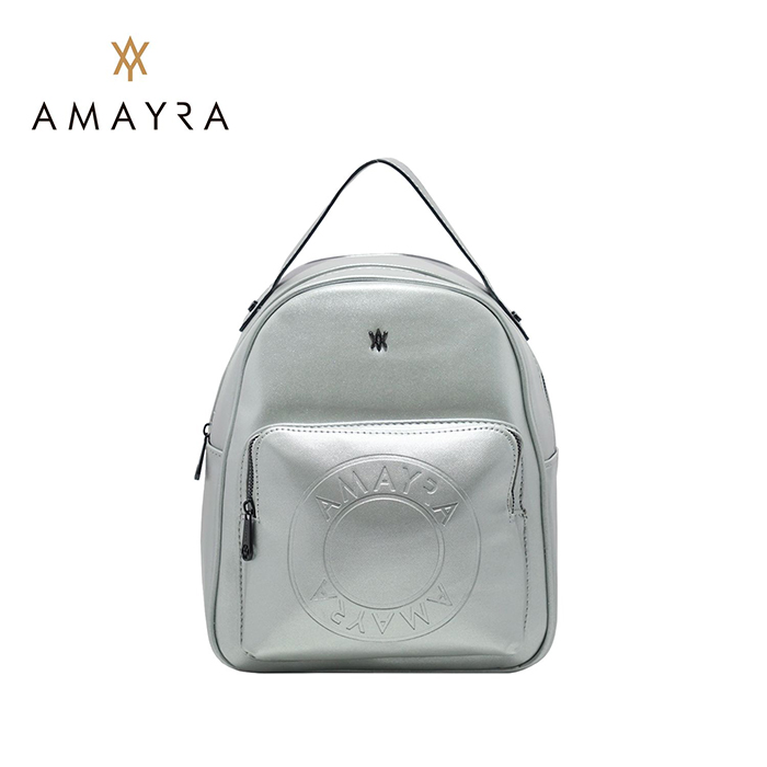 [37822] MOCHILA CUERO PU AMAYRA 29X24X12CM