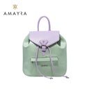 [37831] MOCHILA CON HERRAJES EN NIQUEL AMAYRA 27X29X14CM