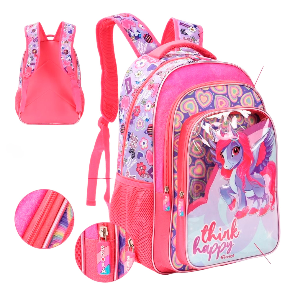 [39952] MOCHILA UNICORNIO 18"