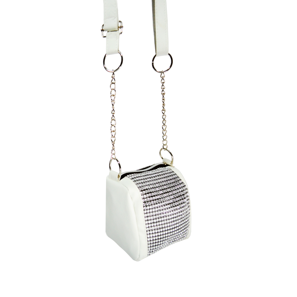 CARTERA BAGS DOBLE  STRASS CON CADENA