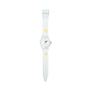 RELOJ MALLA SILICONA TRANSPARENTE C/ FLORES