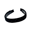 VINCHA C/ PUNTOS EN STRASS. RIGIDA. LISA