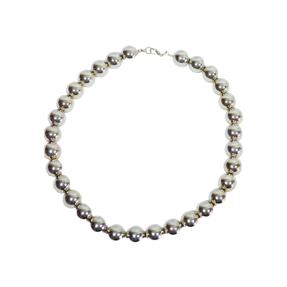 COLLAR EN PERLAS METAL GRANDE
