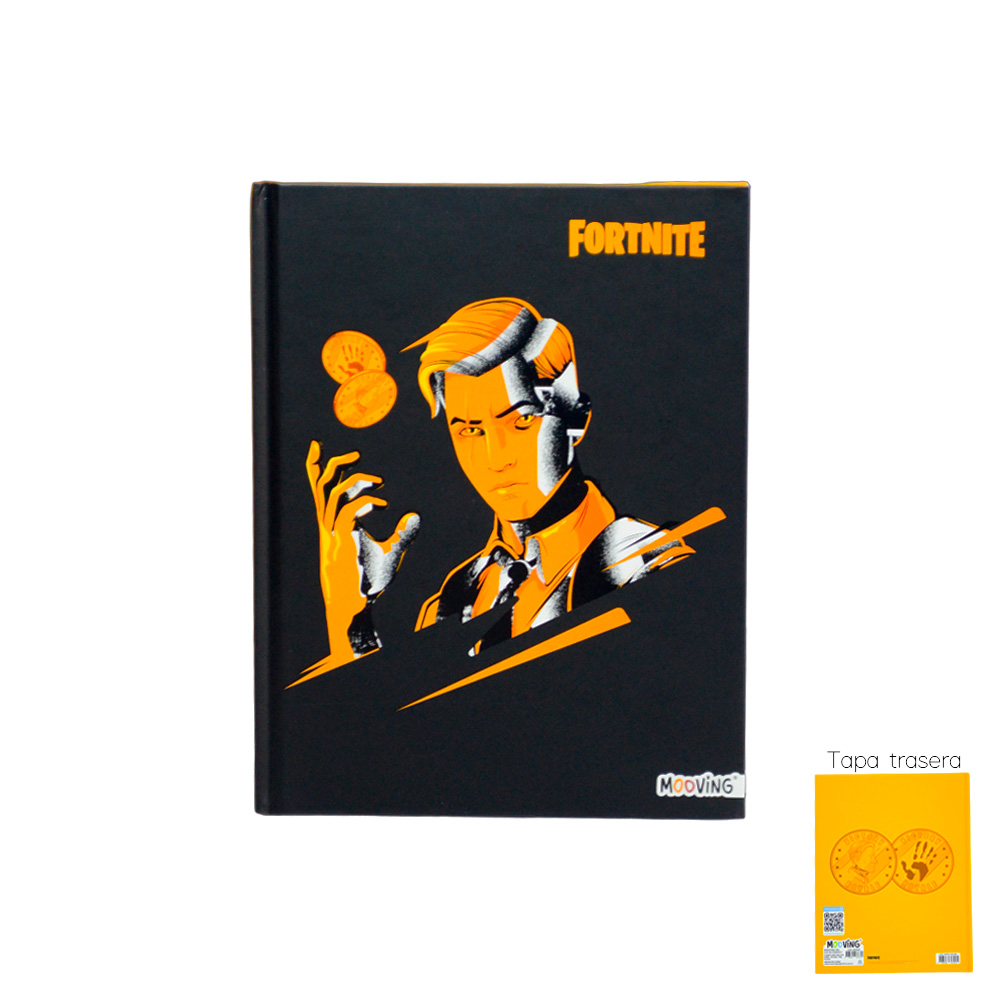 CUADERNO FORTNITE 16X21 TAPA DURA 48HOJAS