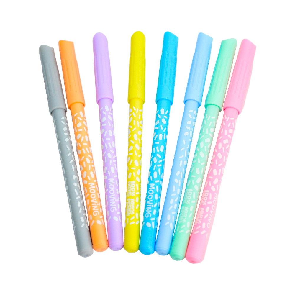 MARCADORES DE COLORES PASTEL POR 8