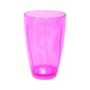 VASO FACETADO TRASLUCIDO COLORES VARIOS