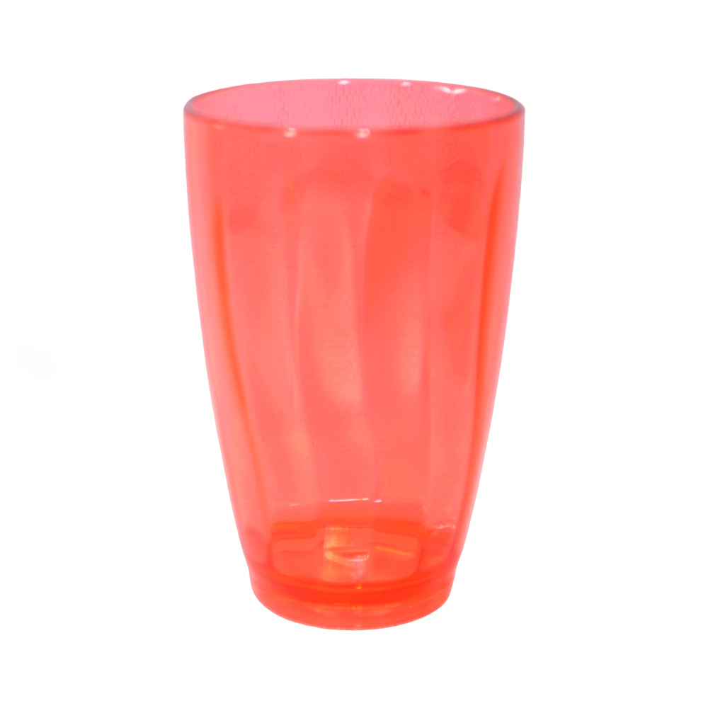 VASO FACETADO TRASLUCIDO COLORES VARIOS