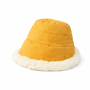 GORRO CON INTERIOR Y BORDE DE PIEL 35X20CM