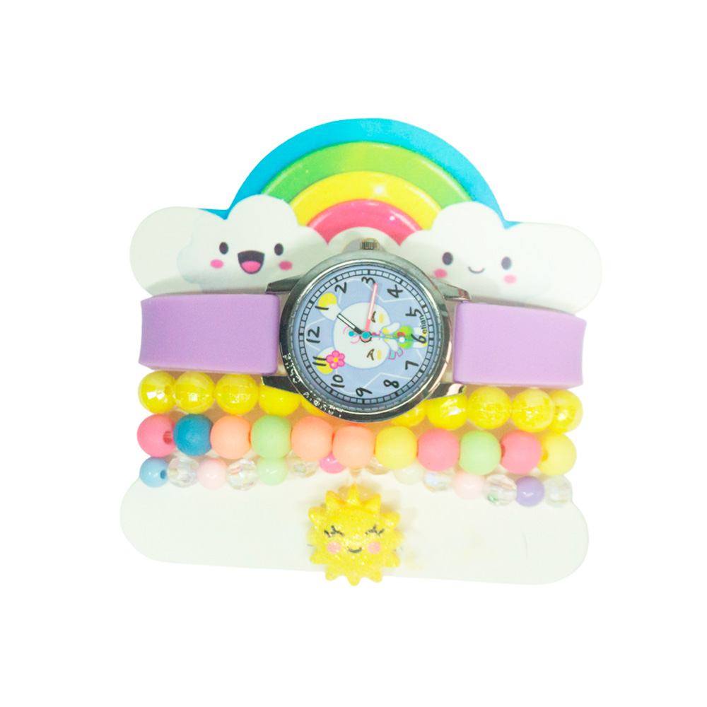 SET RELOJ + PULSERAS INFANTIL