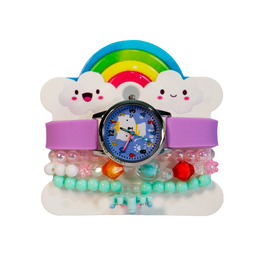 SET RELOJ + PULSERAS INFANTIL