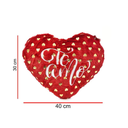 PELUCHE ALMOHADON CORAZON BRILLOSO 40CM