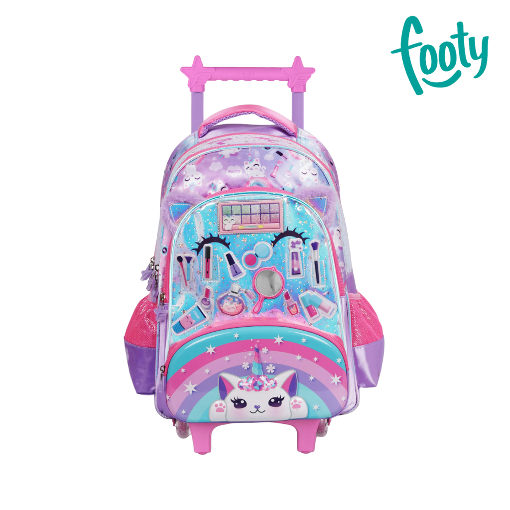 MOCHILA FOOTY CARRO 18" GATITO