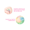 OREJERA DE PELUCHE CON GLITTER DE ESTRELLITAS