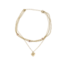 COLLAR DORADO CON DIJES DE COLORES