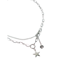 COLLAR EN PLATEADO CON DIJES