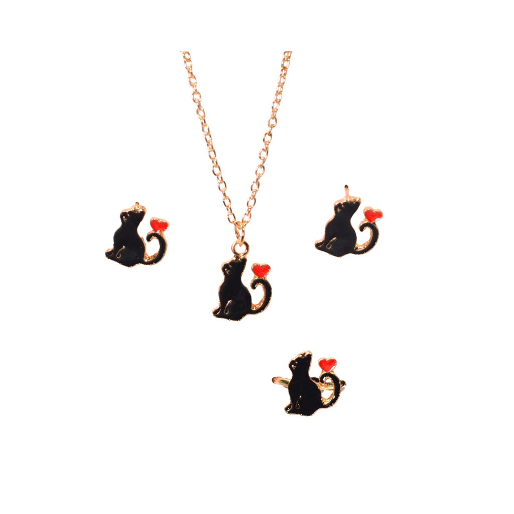 COLLAR CON DIJES ANIMADOS + ARITOS