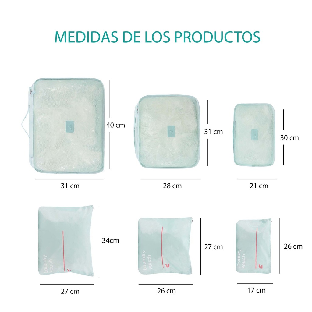 ORGANIZADOR DE VIAJE X6 AMAYRA