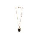 SET DE COLLAR + AROS CON PIEDRA
