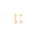 ABRIDOR DORADO STRAS ROSA 4MM