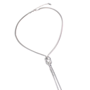 COLLAR PLATEADO NUDO ACERO