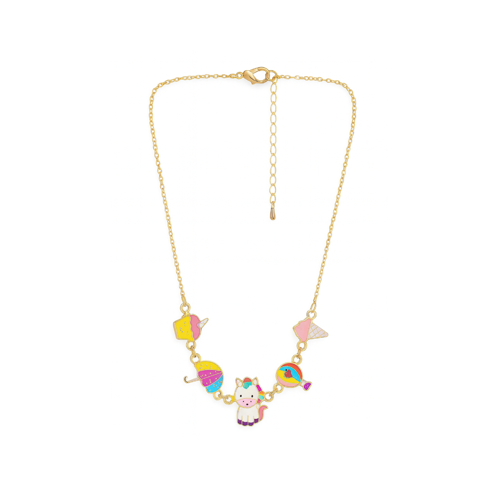 COLLAR INFANTIL CON DIJES UNICORNIO