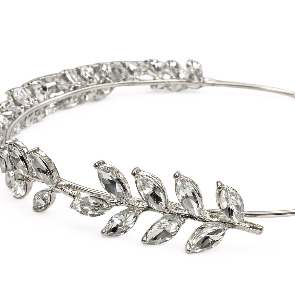 TOCADO STRASS DE HOJAS PARA PEINADO