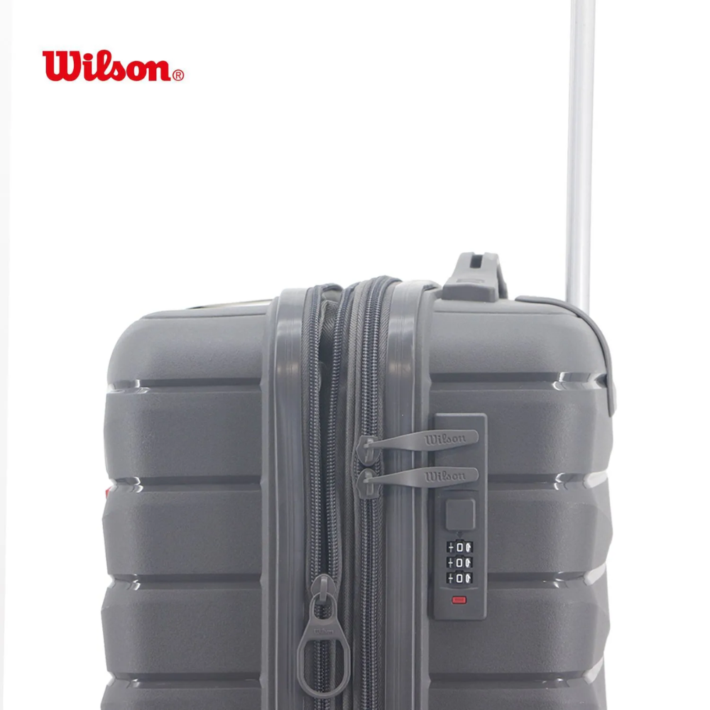 VALIJA WILSON CON RELIEVA 20" PP GRIS
