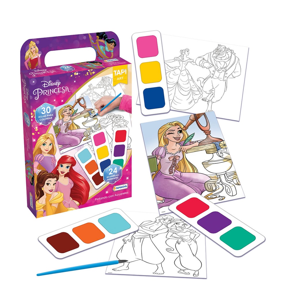 KIT DE ACUARELAS HOJAS Y PINCEL