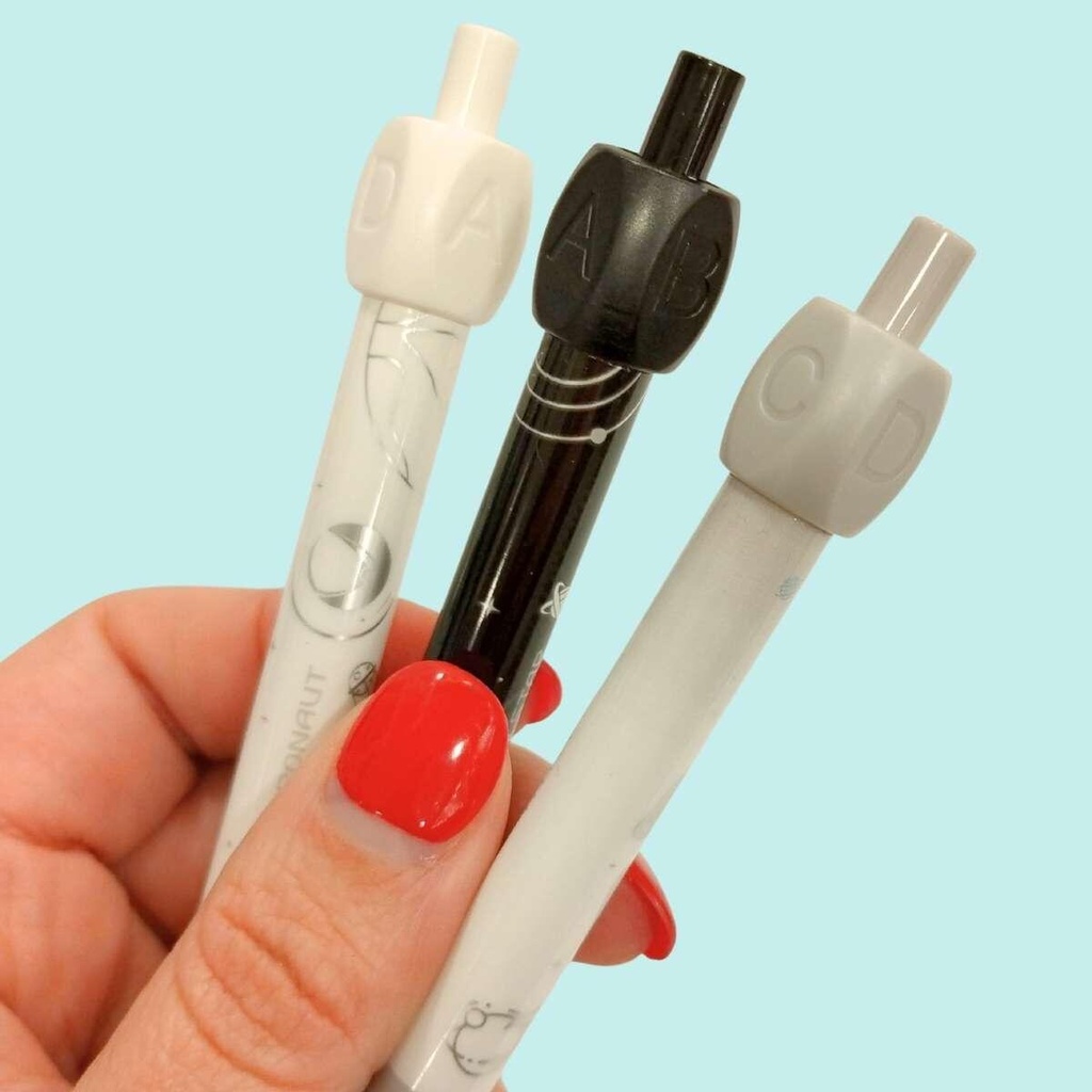 BIROME BORRABLE BLANCO Y NEGRO CON GRIP ANTIDESLIZANTE GIRATORIO