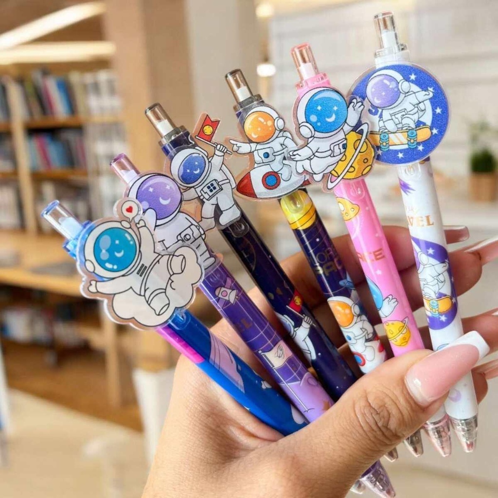 BOLIGRAFO ASTRONAUTA RETRACTIL APLIQUE CHATO 0.5MM