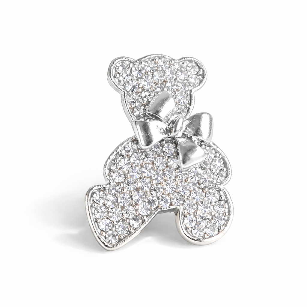 PRENDEDOR PIN CON STRASS DE OSO