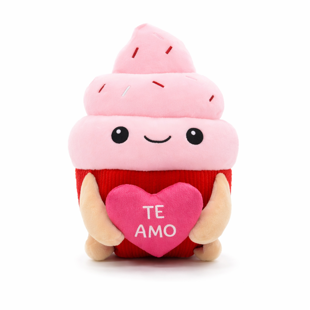 PELUCHE HELADO CON CORAZON 25CM