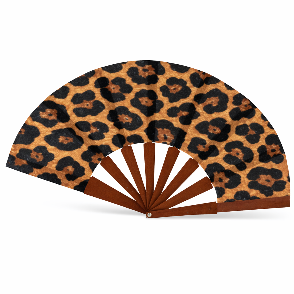 ABANICO DE TELA ESTAMPADO