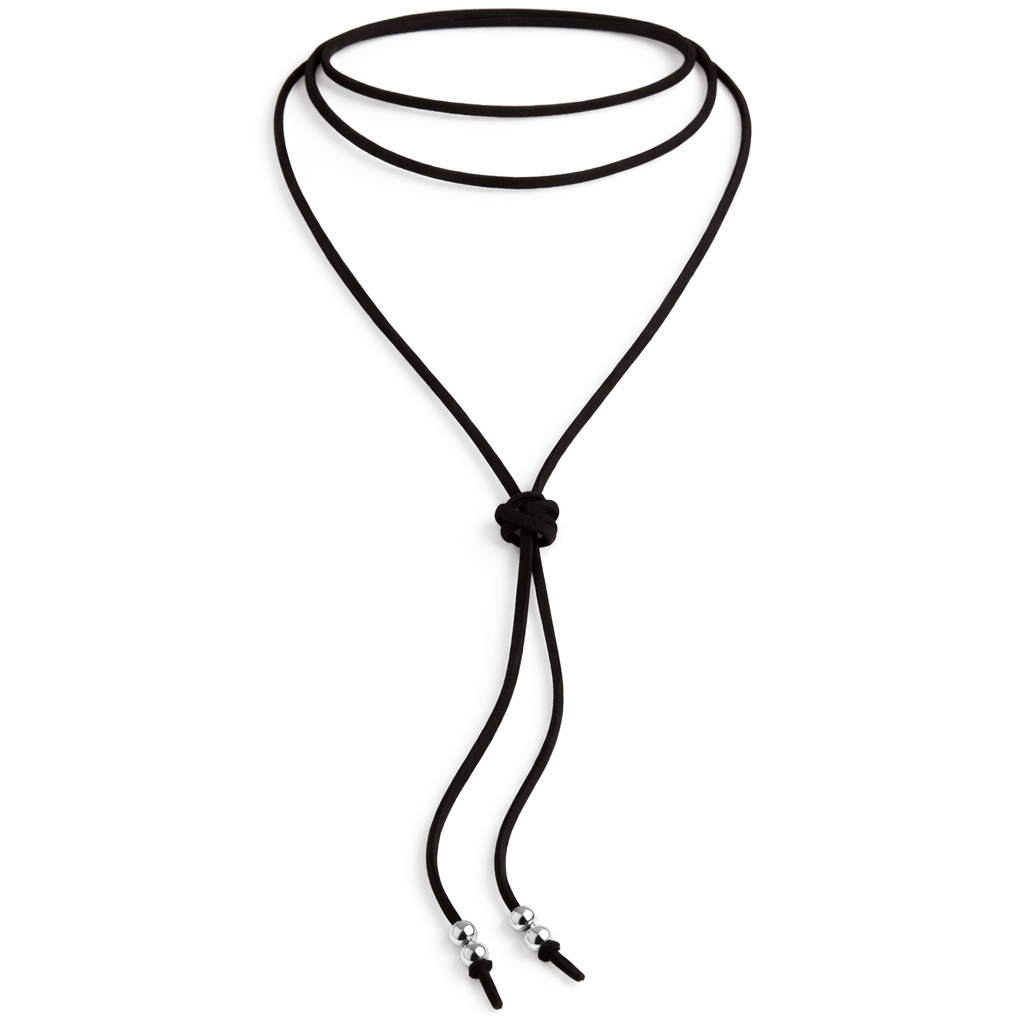 COLLAR CHOKER LISO BORLAS PEQUEÑAS